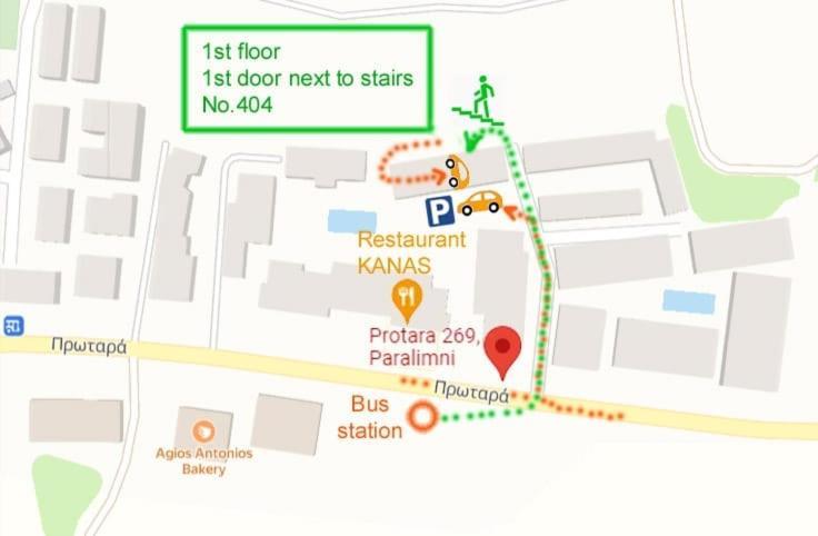 Taniandres Apartments Paralímni Eksteriør bilde